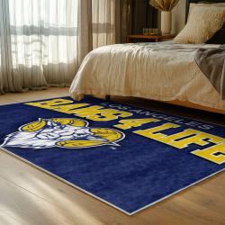 nfl los angeles rams football team logo sport carpet area rug home decor gift bedroom lar258