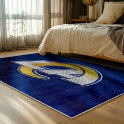 nfl los angeles rams football team logo sport carpet area rug home decor gift bedroom lar259