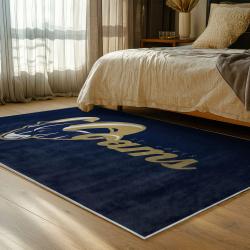 nfl los angeles rams football team logo sport carpet area rug home decor gift bedroom lar261