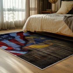 nfl los angeles rams football team logo sport carpet area rug home decor gift bedroom lar262