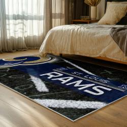 nfl los angeles rams football team logo sport carpet area rug home decor gift bedroom lar268