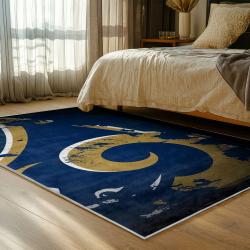 nfl los angeles rams football team logo sport carpet area rug home decor gift bedroom lar271