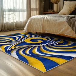 nfl los angeles rams football team logo sport carpet area rug home decor gift bedroom lar272