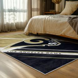 nfl los angeles rams football team logo sport carpet area rug home decor gift bedroom lar274