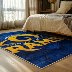 nfl los angeles rams football team logo sport carpet area rug home decor gift bedroom lar275