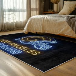 nfl los angeles rams football team logo sport carpet area rug home decor gift bedroom lar280