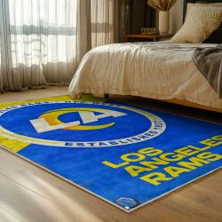 nfl los angeles rams football team logo sport carpet area rug home decor gift bedroom lar61