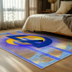 nfl los angeles rams football team logo sport carpet area rug home decor gift bedroom lar64