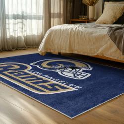nfl los angeles rams football team logo sport carpet area rug home decor gift bedroom lar66