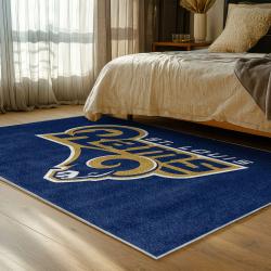 nfl los angeles rams football team logo sport carpet area rug home decor gift bedroom lar70