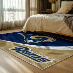 nfl los angeles rams football team logo sport carpet area rug home decor gift bedroom lar71