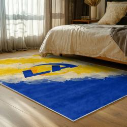 nfl los angeles rams football team logo sport carpet area rug home decor gift bedroom lar72