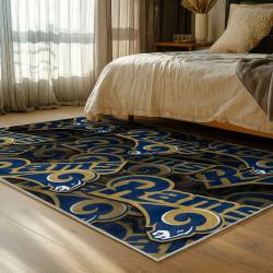 nfl los angeles rams football team logo sport carpet area rug home decor gift bedroom lar75