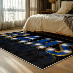 nfl los angeles rams football team logo sport carpet area rug home decor gift bedroom lar78