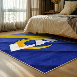 nfl los angeles rams football team logo sport carpet area rug home decor gift bedroom lar93