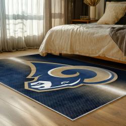 nfl los angeles rams football team logo sport carpet area rug home decor gift bedroom lar95