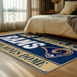 nfl los angeles rams football team logo sport carpet area rug home decor gift bedroom lar97