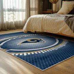 nfl los angeles rams football team logo sport carpet area rug home decor gift bedroom lar99