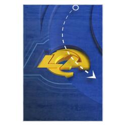 nfl los angeles rams football team logo sport carpet area rug home decor gift lar106