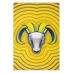 nfl los angeles rams football team logo sport carpet area rug home decor gift lar116