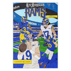 nfl los angeles rams football team logo sport carpet area rug home decor gift lar117