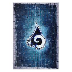 nfl los angeles rams football team logo sport carpet area rug home decor gift lar127