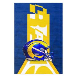nfl los angeles rams football team logo sport carpet area rug home decor gift lar128