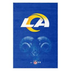 nfl los angeles rams football team logo sport carpet area rug home decor gift lar138