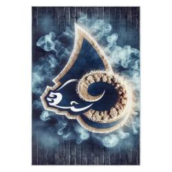 nfl los angeles rams football team logo sport carpet area rug home decor gift lar165