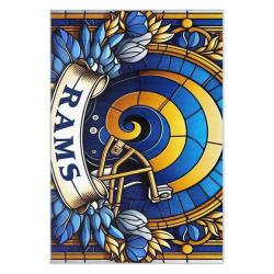 nfl los angeles rams football team logo sport carpet area rug home decor gift lar170