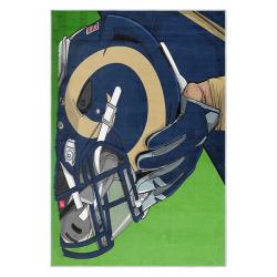 nfl los angeles rams football team logo sport carpet area rug home decor gift lar185