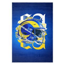 nfl los angeles rams football team logo sport carpet area rug home decor gift lar197