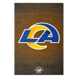 nfl los angeles rams football team logo sport carpet area rug home decor gift lar208