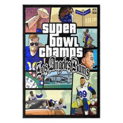 nfl los angeles rams football team logo sport carpet area rug home decor gift lar214