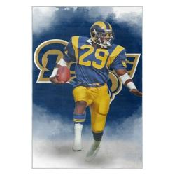 nfl los angeles rams football team logo sport carpet area rug home decor gift lar227