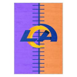nfl los angeles rams football team logo sport carpet area rug home decor gift lar96