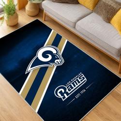 NFL Los Angeles Rams Football Team Logo Sport Carpet Area Rug Home Decor Gift LAR101