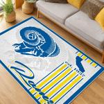 nfl los angeles rams football team logo sport carpet area rug home decor gift living room lar108
