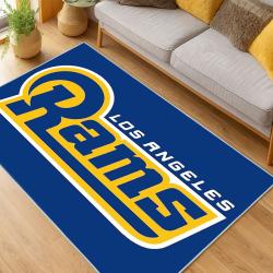 NFL Los Angeles Rams Football Team Logo Sport Carpet Area Rug Home Decor Gift LAR110