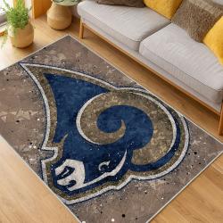 NFL Los Angeles Rams Football Team Logo Sport Carpet Area Rug Home Decor Gift LAR113