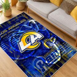 NFL Los Angeles Rams Football Team Logo Sport Carpet Area Rug Home Decor Gift LAR115