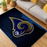 nfl los angeles rams football team logo sport carpet area rug home decor gift living room lar123