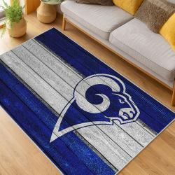 NFL Los Angeles Rams Football Team Logo Sport Carpet Area Rug Home Decor Gift LAR126