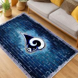 NFL Los Angeles Rams Football Team Logo Sport Carpet Area Rug Home Decor Gift LAR127