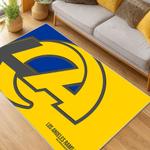nfl los angeles rams football team logo sport carpet area rug home decor gift living room lar129