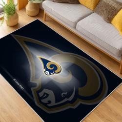 NFL Los Angeles Rams Football Team Logo Sport Carpet Area Rug Home Decor Gift LAR131