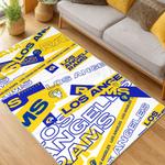 nfl los angeles rams football team logo sport carpet area rug home decor gift living room lar133