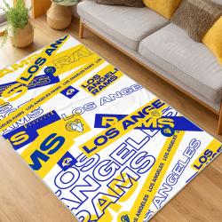 NFL Los Angeles Rams Football Team Logo Sport Carpet Area Rug Home Decor Gift LAR133