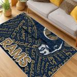 nfl los angeles rams football team logo sport carpet area rug home decor gift living room lar134