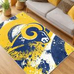 nfl los angeles rams football team logo sport carpet area rug home decor gift living room lar135